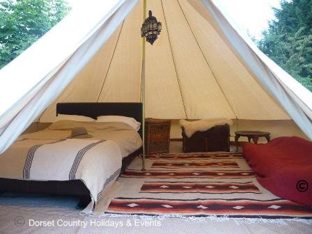 Bell tent glamping holiday - glamping dorset - glamping uk, yurt glamping - glamping uk