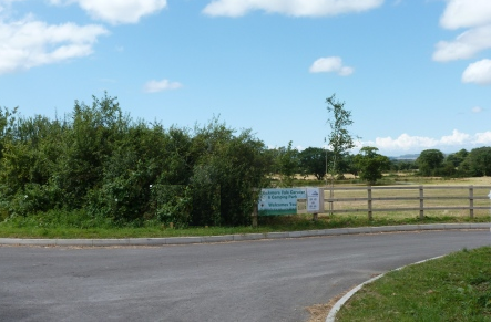glamping site entrance