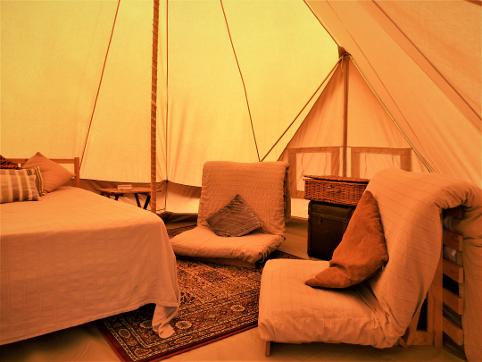 Family glamping sleeps 6 at Dorset Country Holidays