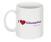 Glamping heart mug