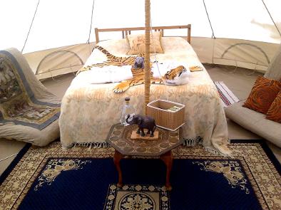 Exotic Bell tent glamping, Dorset glampsite, Dorset Country Holidays, glamping uk, yurt glamping